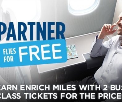 Treat yourself to a Malaysia Airlines Business Class flight and bring a companion along – all for the price of one