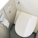 SQ SIN CAN Economy Class Lavatory