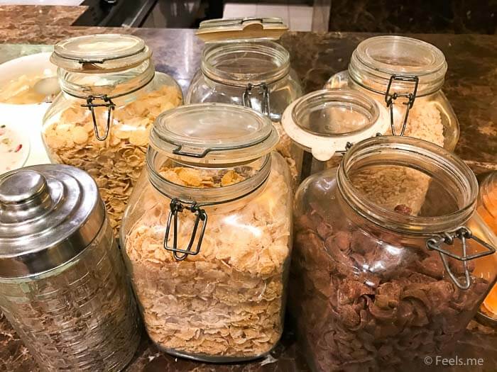 Hyatt Regency Kinabalu Breakfast Lots of cereals
