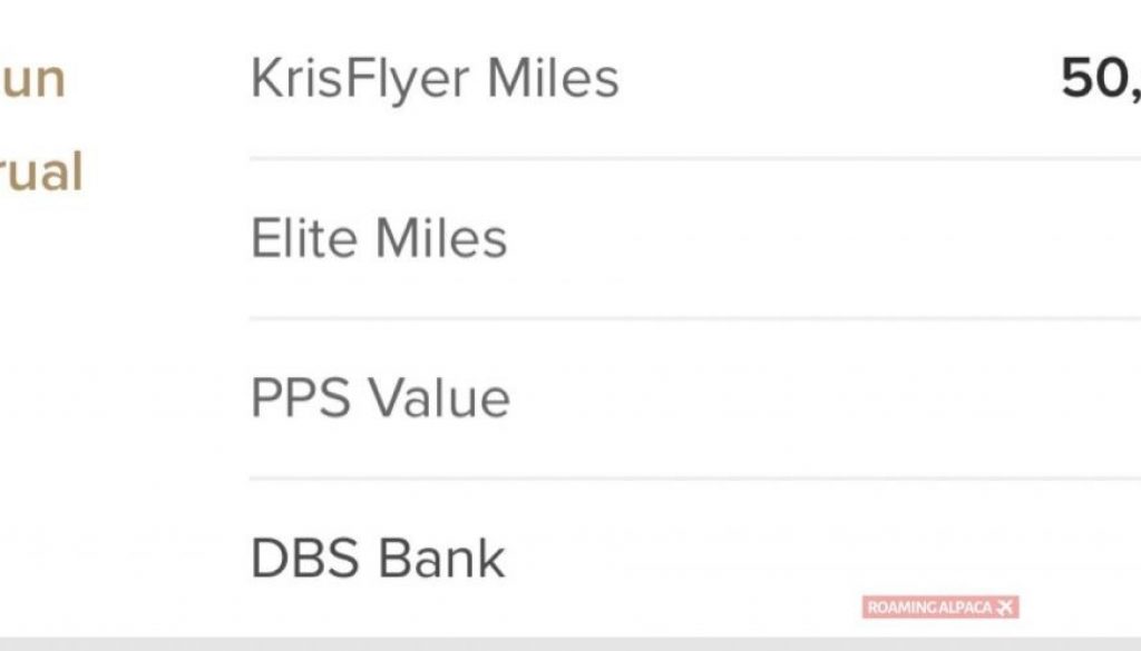 I Transferred Dbs Points To Krisflyer Miles Roaming Alpaca