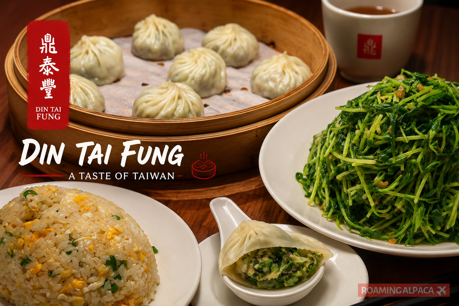 Vegetarian Dinner at Din Tai Fung Yam Xiao Long Bao Stole the Show